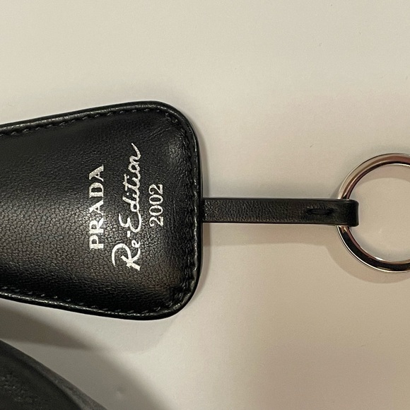 PRADA Italy Moon Padded Bag Nappa Leather Black/Silver w/Crossbody Authentic! - Picture 5 of 16